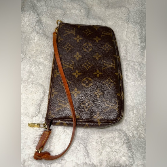 Louis Vuitton Pochette Accessory Pouch Brown Leather - Picture 4 of 14